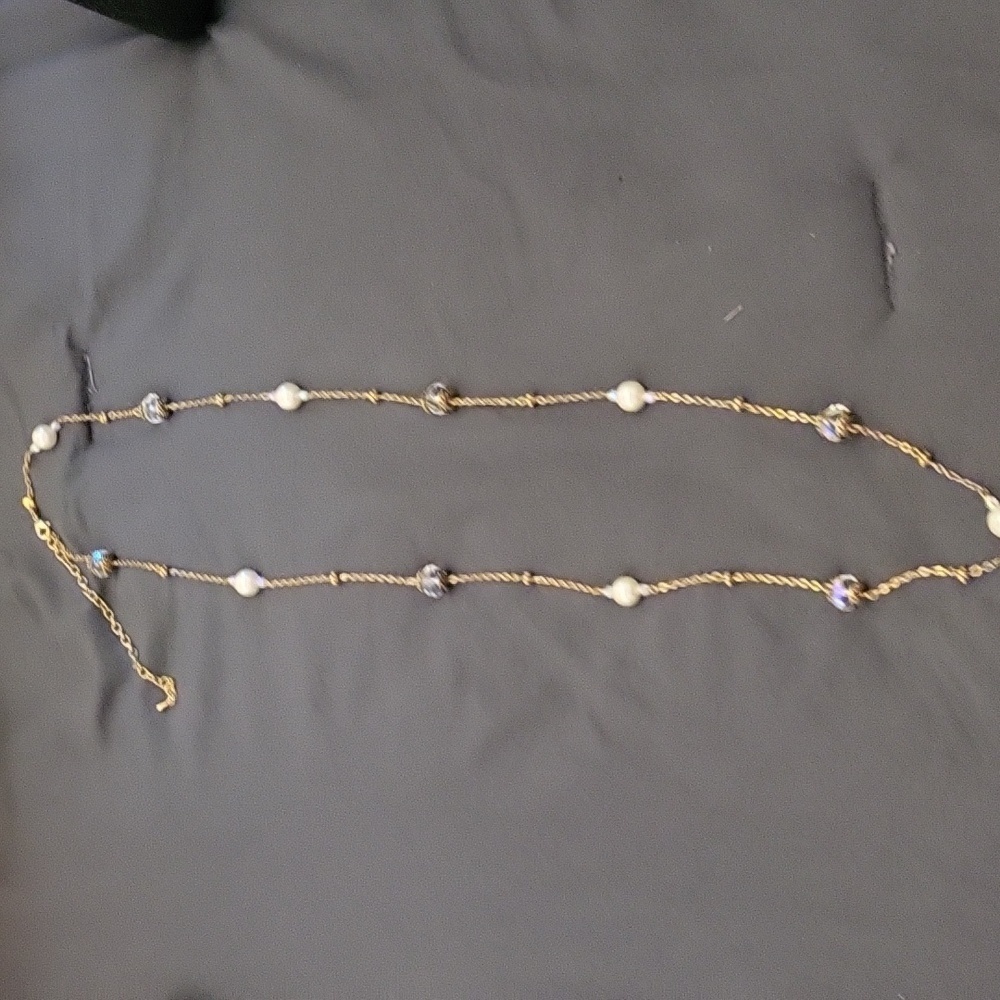 Beautiful gold chain with beads